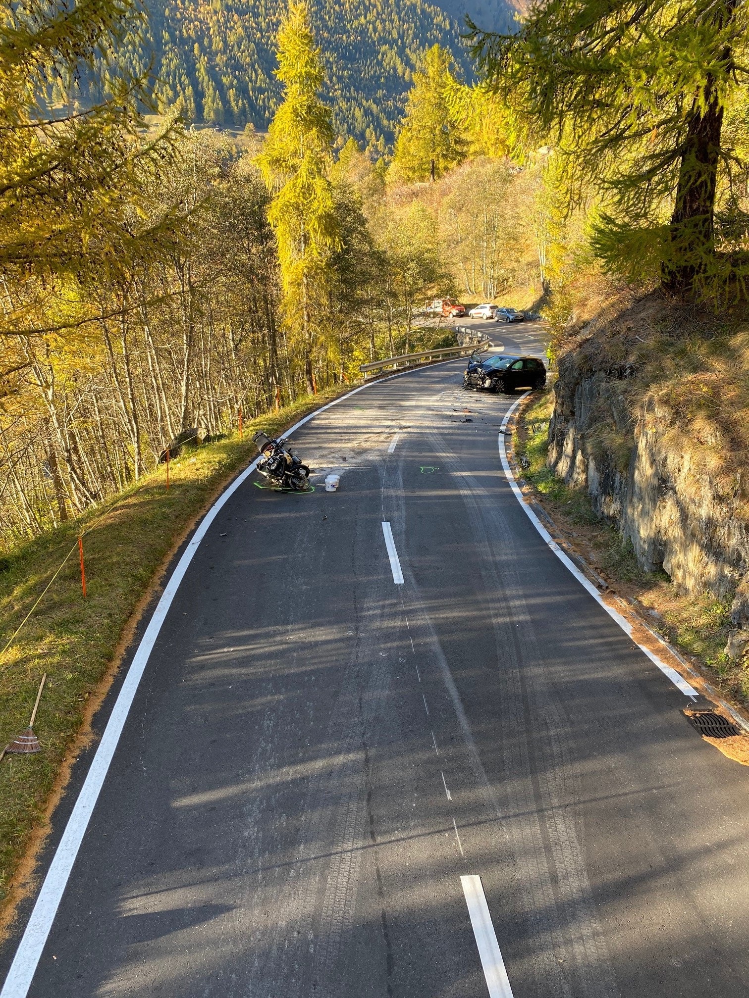 Samedi, un motard est décédé lors d’un accident sur le col du Nufenen, en Valais